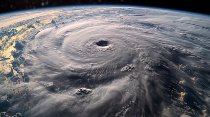 Fototapeta na wymiar Satellite view of a storm