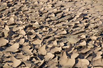 Mudflats in the desert