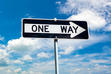 Obraz premium One way sign in New York