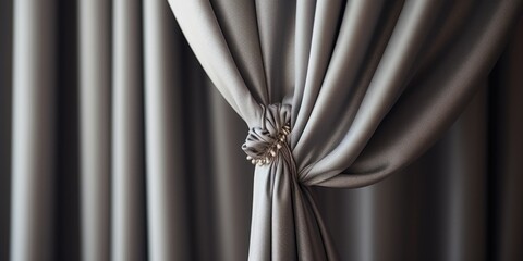 A detailed image of a curtain with a flower design. Ideal for interior design concepts