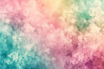 Watercolor background with soft pastel tones, creating a dreamy and artistic atmosphere.