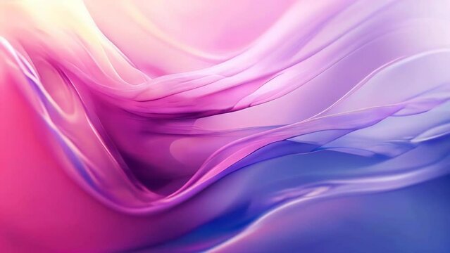 abstract background with smooth lines in pink and purple colors, 3d render