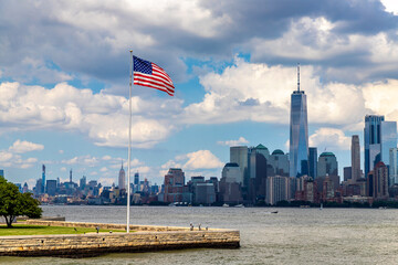 Manhattan cityscape in New York - 744025945