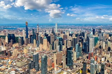 Aerial view of Manhattan in New York