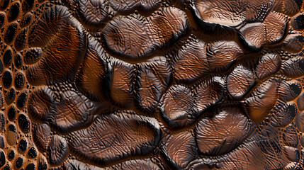Close Up View of Leather Material