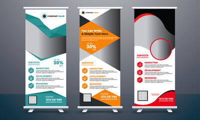 Business Roll Up Banner and  Retractable Banner Design
