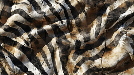 Close Up of Zebra Print Fabric