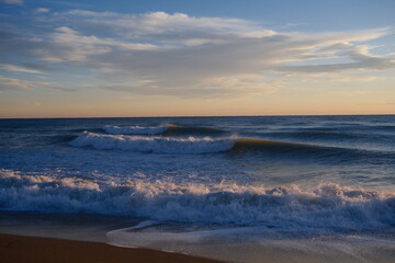sunset on the beach