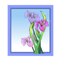 spring flower frame