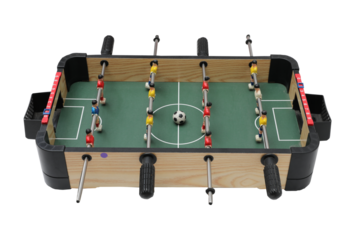 Table football game isolated on transparent background