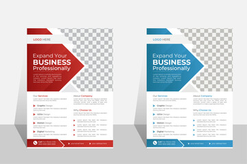 Professional Business Flyer Template in A4, Vector Graphic Design, Marketing For Business,
Creative Leaflet. 