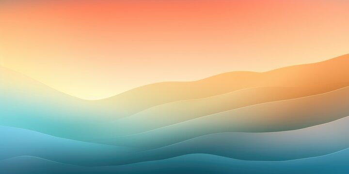Abstract art wavy gradient background. AI generative