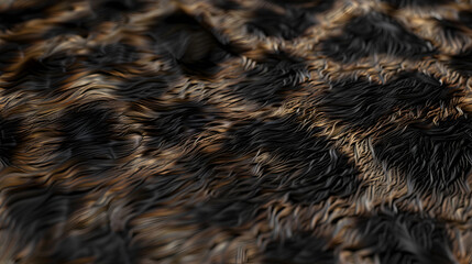 Brown and Black Animal Fur Texture