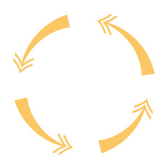 4 arrow pictogram refresh reload rotation loop sign set. Volume 02. Simple black icon on white background. Modern mono solid plain flat minimal style. Vector illustration web design elements 8