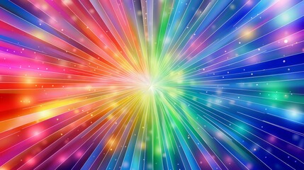 Color explosion in spectrum light.