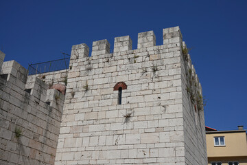 Castle Walls of Bursa in Turkiye