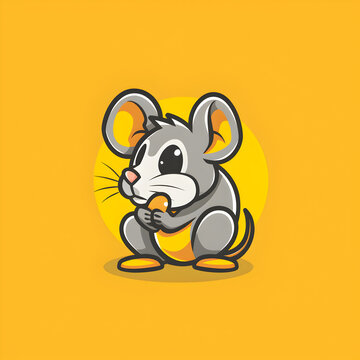 Mouse Logo Illustration for Branding