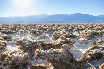 Devil's Golf Course in Death Valley National Park, Death Valley, California