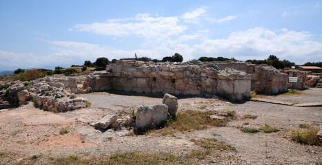 The remains of the Vouni Palace, located on the Turkish side of Cyprus, were built in antiquity.