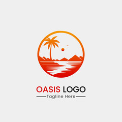oasis logo design icon template