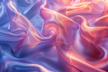 Obraz premium Holographic trendy background with shapes