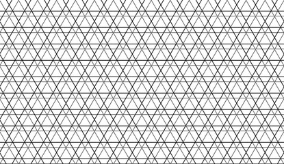 Fototapeta premium Background pattern seamless geometric abstract black line. Triangle seamless vector.