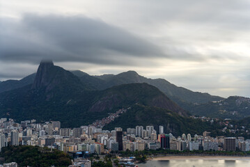 Fototapeta premium Ethereal Long Exposure of Modern Rio De Janeiro Under Christ Mountain