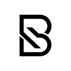 Letter p d b line art creative typography monogram font logo - obrazy, fototapety, plakaty