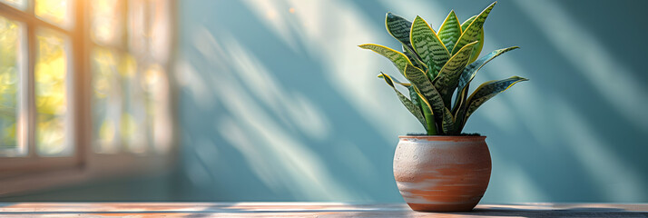 plant in a vase ,
linha de dracaena stickyi ou sansevieria stickyi em vasos na placa de berçário preto - obrazy, fototapety, plakaty
