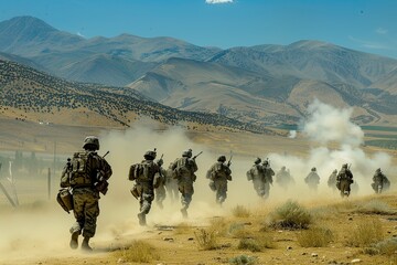 military exercises demonstrating organized training activities to prepare for potential conflicts.