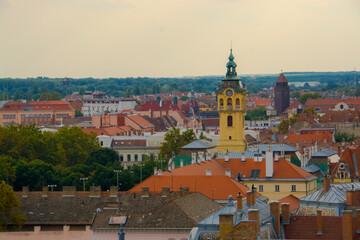 City view from the water tower of Szeged