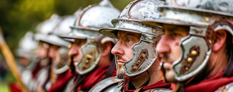 A Roman warriors farewell a close up on the emotional goodbye before heading to battle