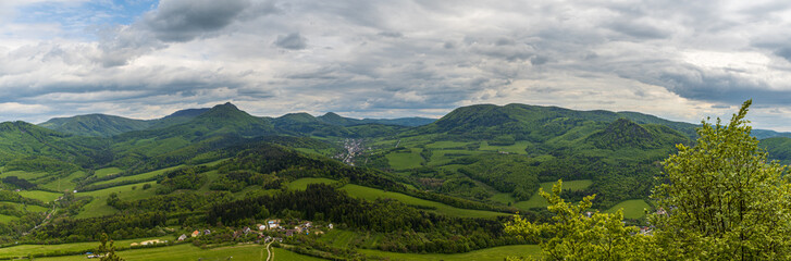 Beautiful Strazovske vrchy mountains - view from Sokol hill