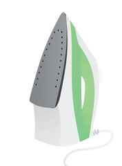 Steam iron- vertical. vector illustration