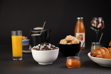 still life of a Breakfast or brunch concept