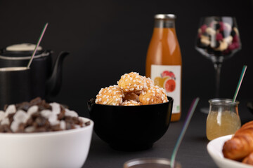 still life of a Breakfast or brunch concept