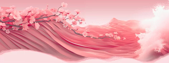 Fotobehang 春の桜の美しいイメージ素材 © 藤井 大揮