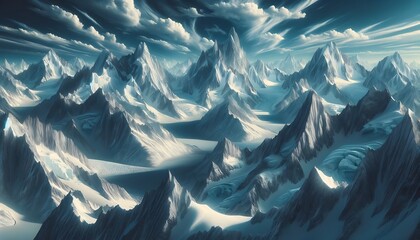 icebergs, ice mountains background, tv art, wall art global warming for save the earth