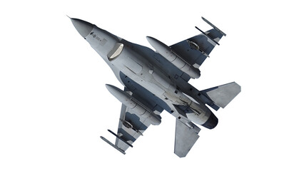 f 16 jet fighter on transparent background