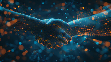 dealmaking handshake collaboration agreement - obrazy, fototapety, plakaty