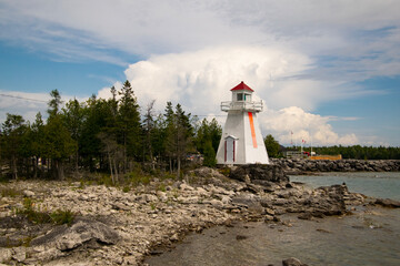The lighthouse at South Baymouth, Manitoulin Island.