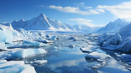  La glace pleure. Terre réchauffée, glacier fond. Nature crie son avertissement. © arnaud
