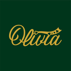 Olivia Names Necklace Bracelet Chain Personalized Gift Gold Silver Jewelry Anniversary Birthday Christmas for Wife Girlfriend Daughter 