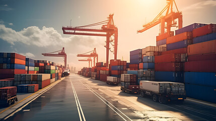 cargo container cargo freight ship