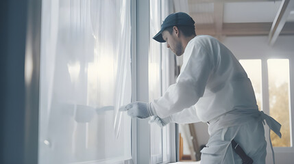 Enginee installation  windows indoors 