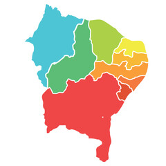 nordeste, nordestino, dia do nordestino, dia do nordeste, mapa do nordeste © Manoel