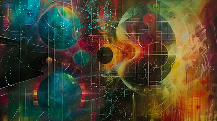 Obraz premium fractal realms backgrounds
