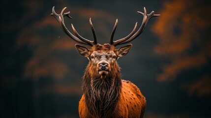 deer in the forest. in a nice landscape created by ai