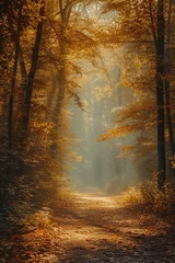  Sunny path: a magical journey through the autumn forest © Landscape Planet