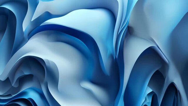 Abstract blue wavy background. Vector illustration. Can be used for wallpaper, web page background, web banners.